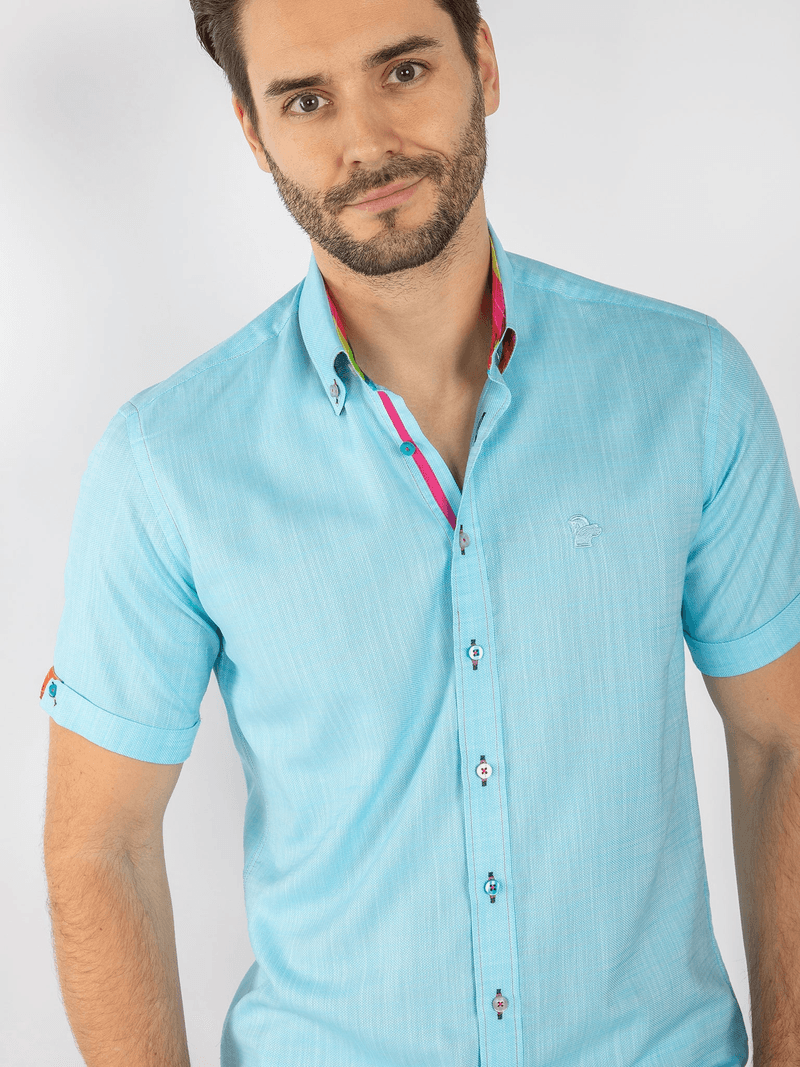 PASTEL TEXTURE CLASSIC SHORT SLEEVE SHIRT