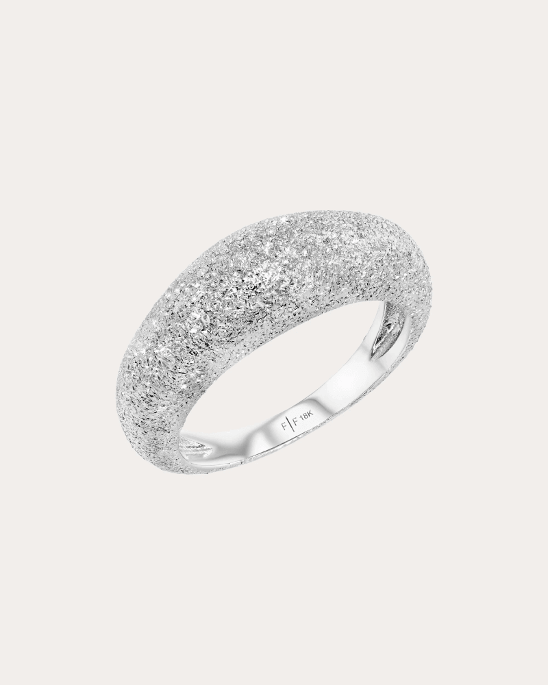 Future Fortune Women's 18k White Gold Cloudust Ring 18K Gold