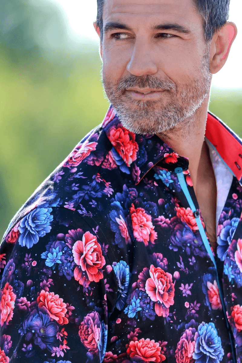 COSMIC BLOOM PRINT SHIRT