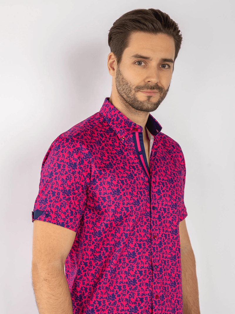 SILHOUETTE ORNAMENTS SHORT SLEEVE SHIRT