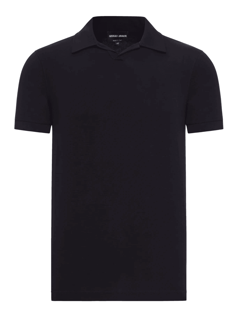 SHORT-SLEEVED POLO SHIRT IN TECHNICAL FABRIC - Giorgio Armani - Man