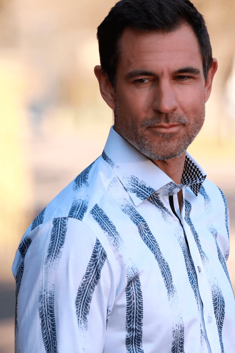 THE BURNOUT TYRE MARK PRINT SHIRT