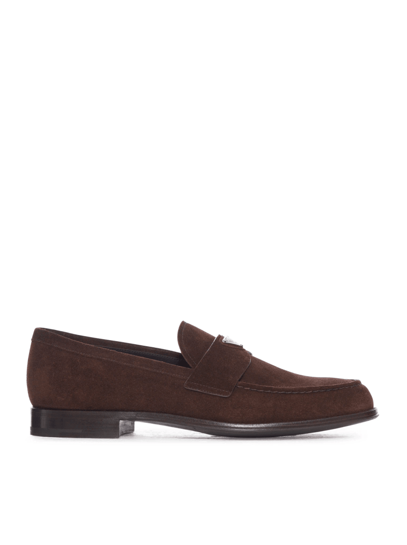 SUEDE LOAFERS - Prada - Man