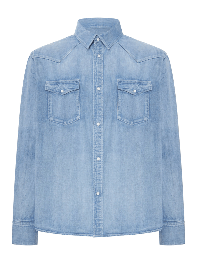 DENIM SHIRT WITH SNAP BUTTONS - Visvim - Man