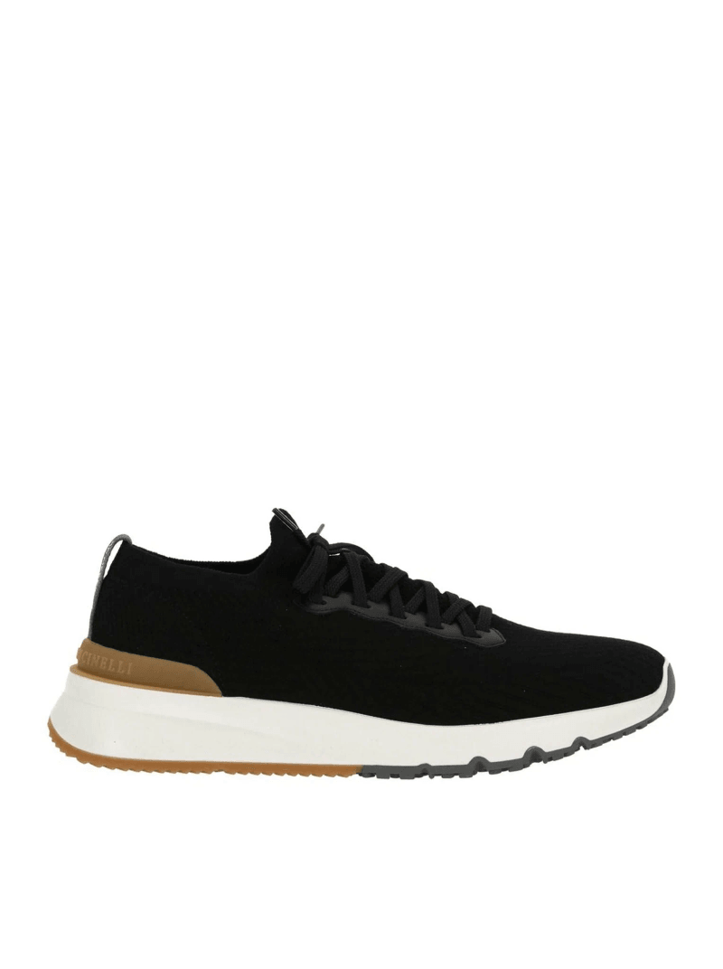 KNITTED LOW TOP SNEAKERS - Brunello Cucinelli - Man