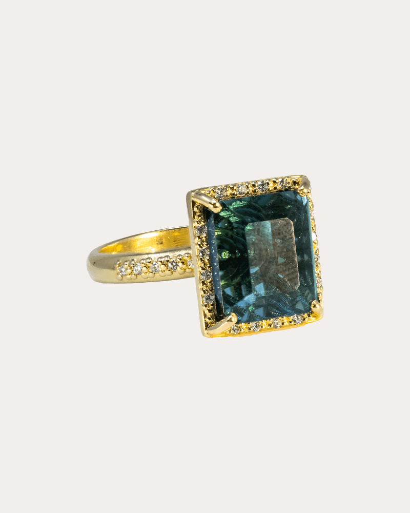 Armenta Women's Topaz & Diamond 18k Gold Ring in Blue
