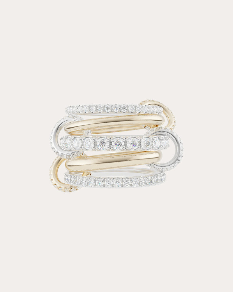 Spinelli Kilcollin Women's Diamond & 18k Gold Two-Tone Alia Ring in Gold/silver