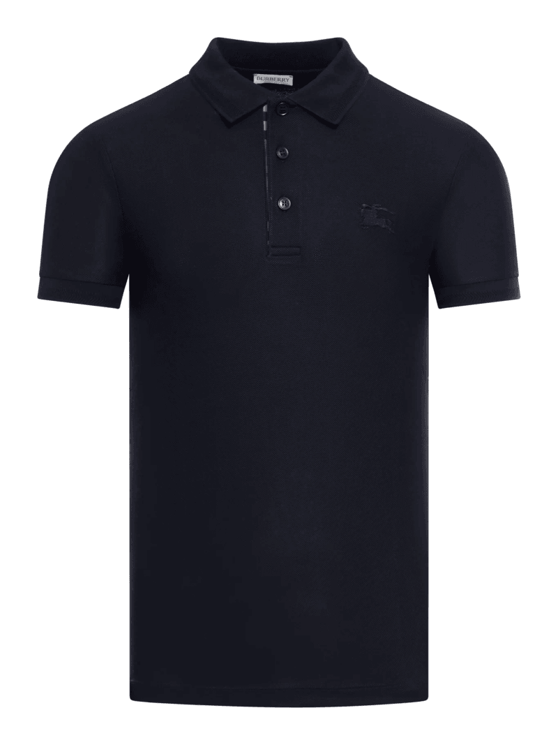 COTTON POLO SHIRT WITH EMBROIDERED EKD LOGO - Burberry - Man