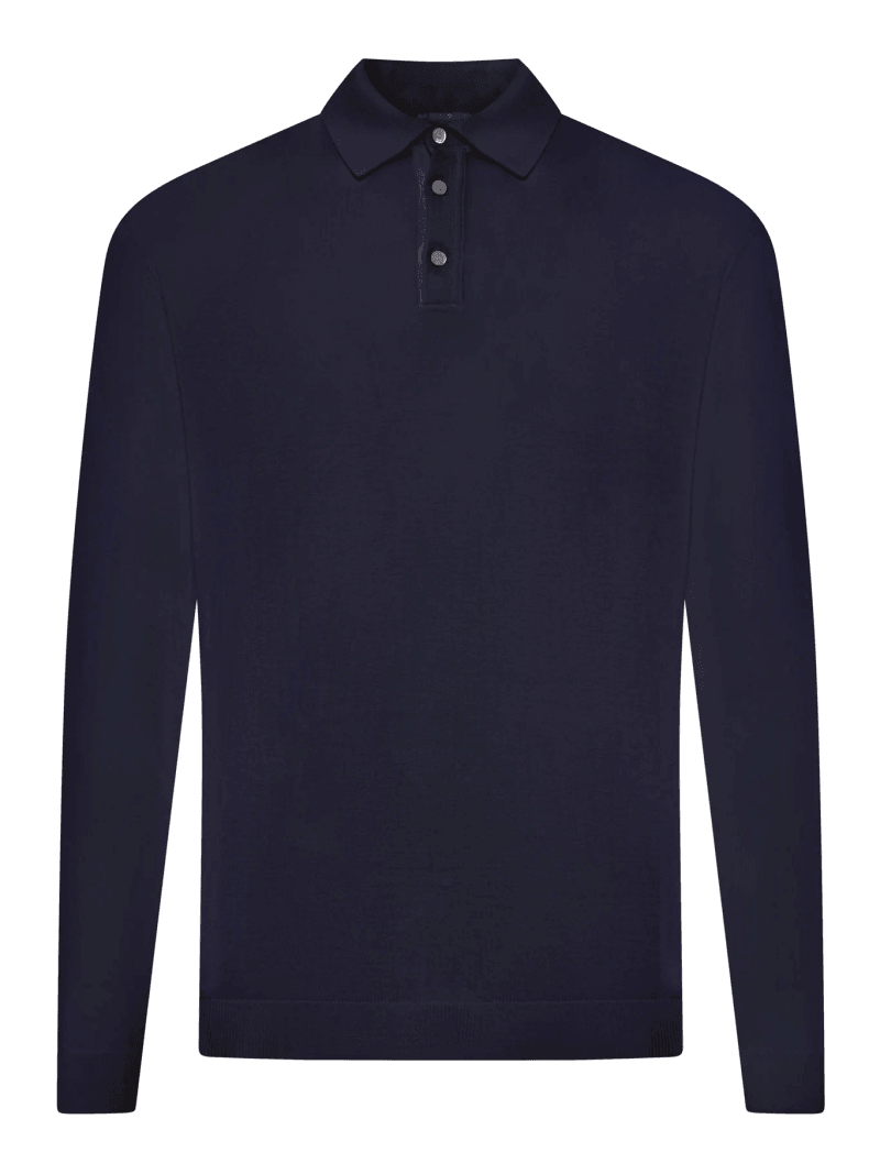 FINE COTTON KNIT POLO SHIRT - Roberto Collina - Man