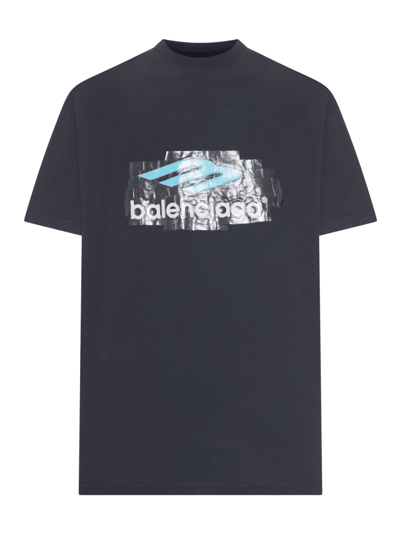 T-SHIRT OVERSIZED WASHED 3B TAPED DRY - Balenciaga - Man