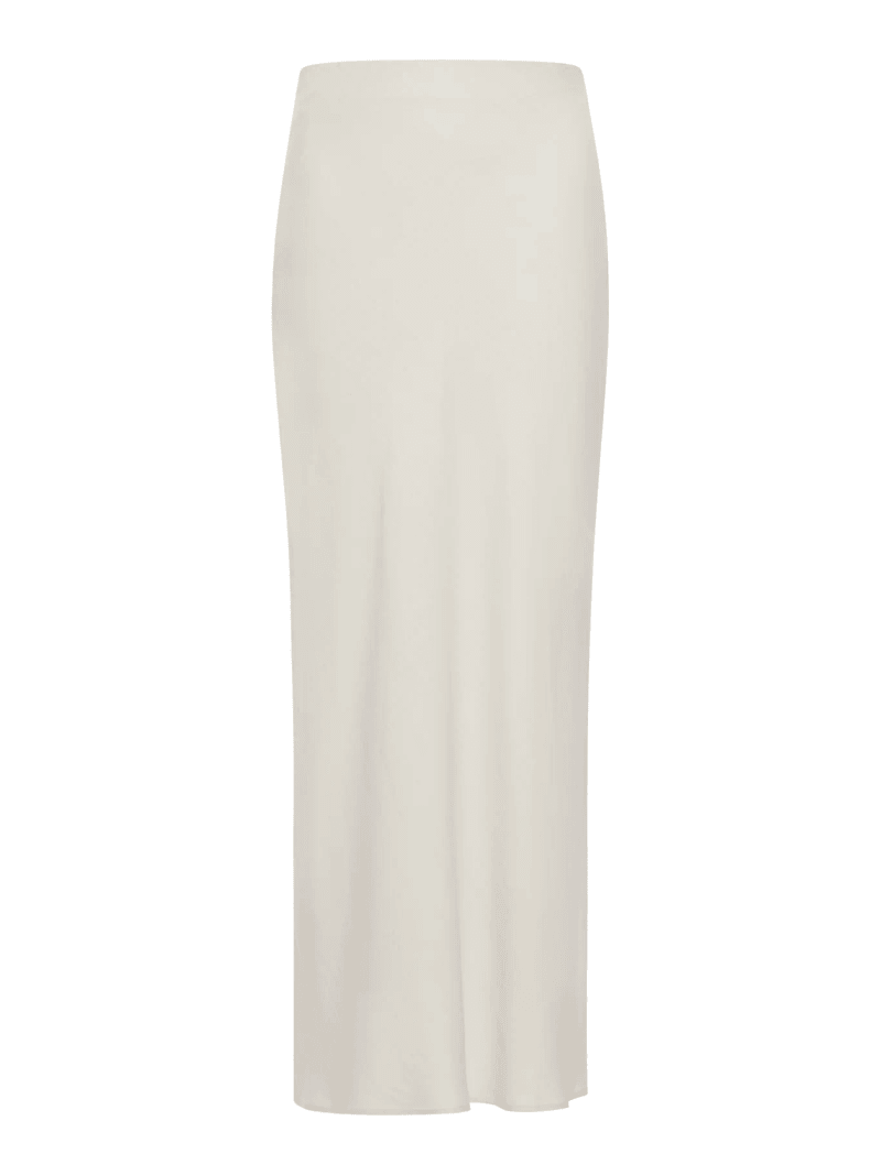 FLUID BIAS-CUT SKIRT IN LINEN BLEND - Brunello Cucinelli - Woman