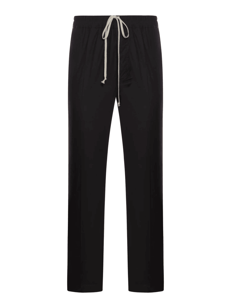 DIETRICH WIDE LEG COTTON TROUSERS - Rick Owens - Man