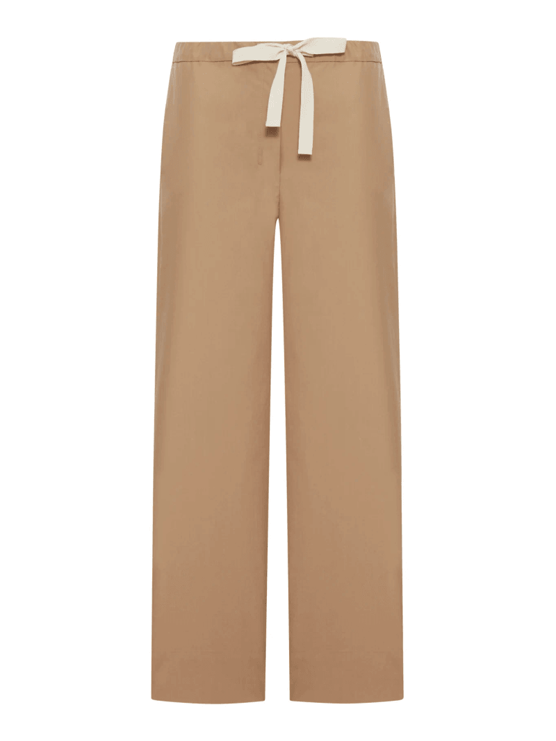 COTTON DRAWSTRING TROUSERS - Smaxmara - Woman