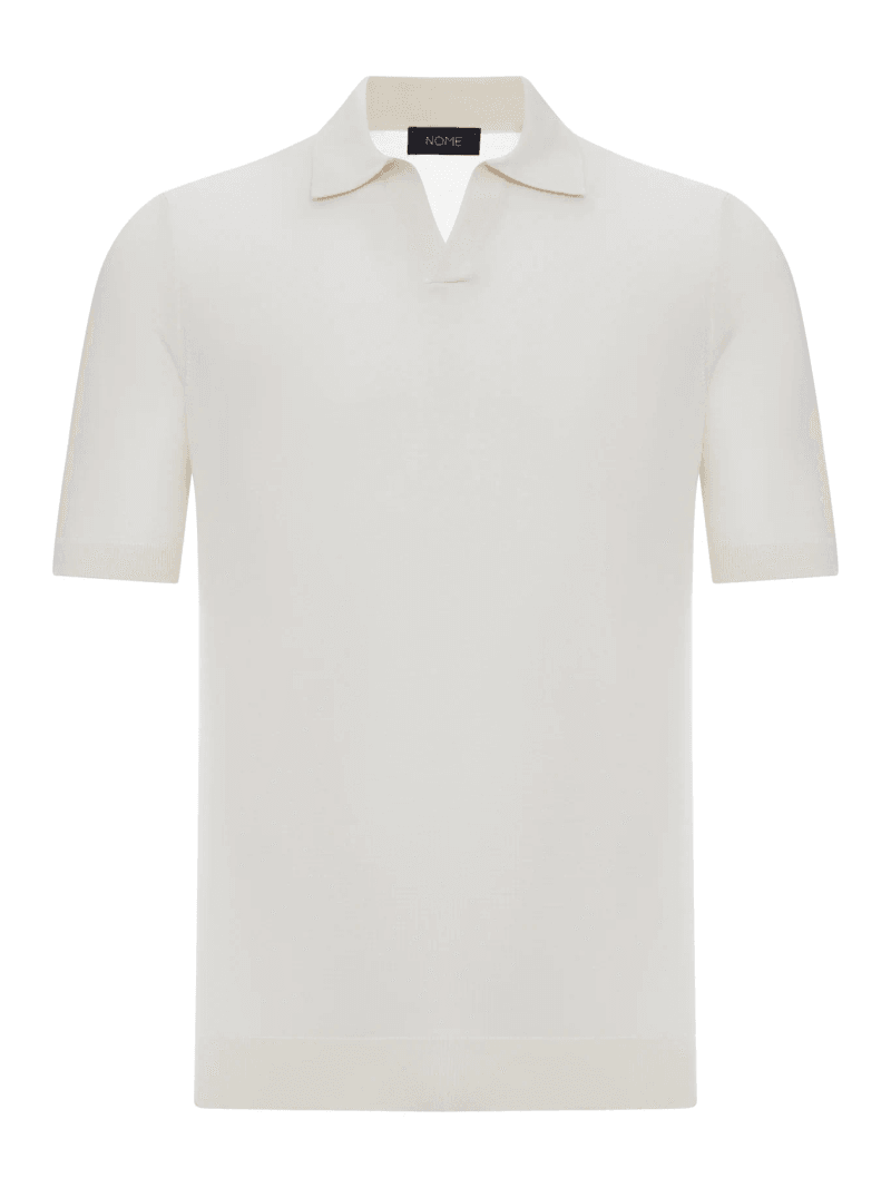 SILK V-NECK POLO SHIRT - Nome G - Man