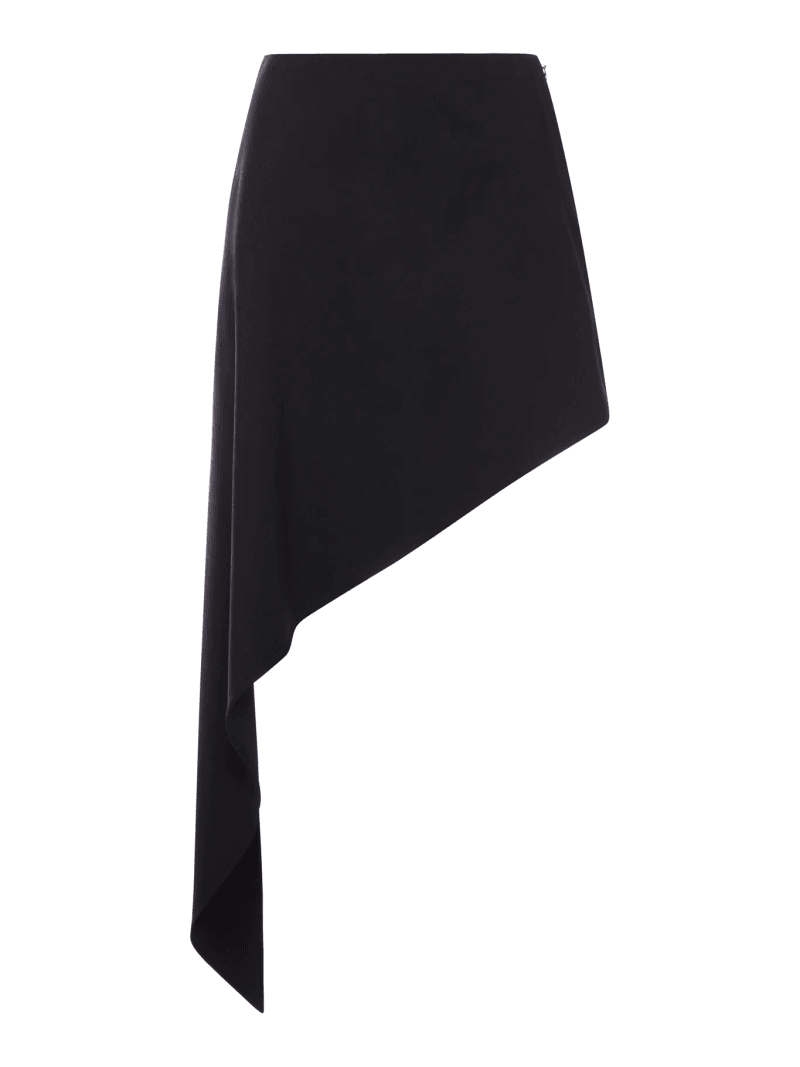 ASYMMETRIC WOOL SKIRT - Alaia - Woman