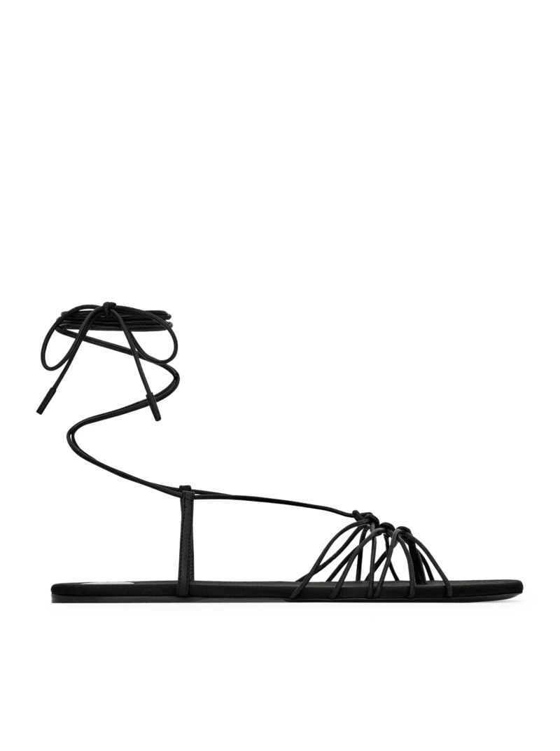 BABYLONE SMOOTH LEATHER SANDALS - Saint Laurent - Woman