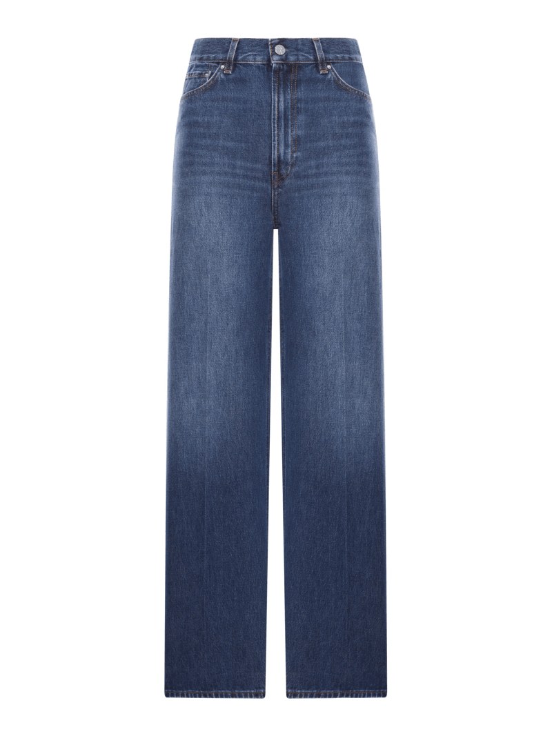 WIDE LEG DENIM JEANS - Toteme - Woman