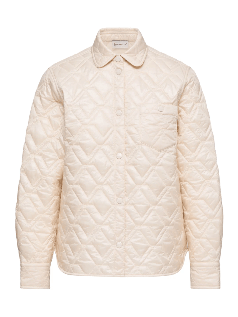 DIAMOND QUILTED PADDED SHIRT JACKET - Moncler - Woman