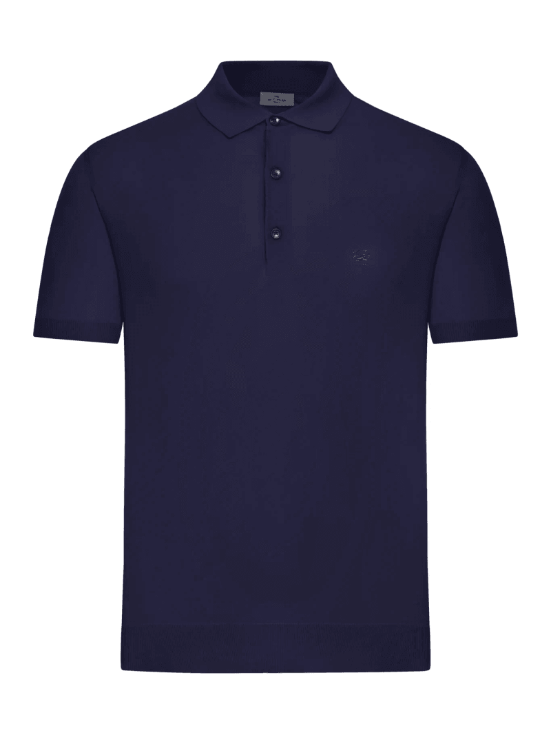 SHORT-SLEEVED COTTON POLO SHIRT - Etro - Man