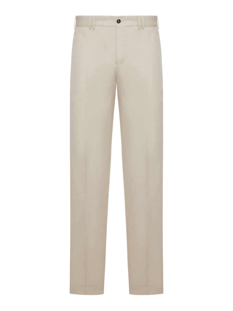 TAILORED TROUSERS IN LINEN AND COTTON BLEND - Pt Torino - Man