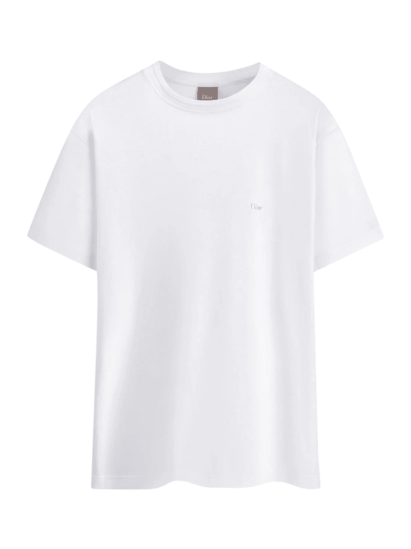 DIOR EMBROIDERED COTTON JERSEY T-SHIRT - Christian Dior - Man