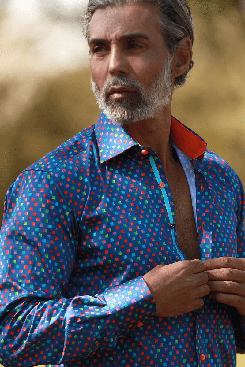 PIXEL MATRIX PRINT SHIRT