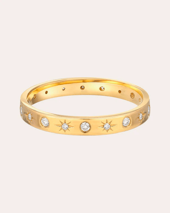 Zoe Lev Women's Diamond & 14k Gold Starburst Ring
