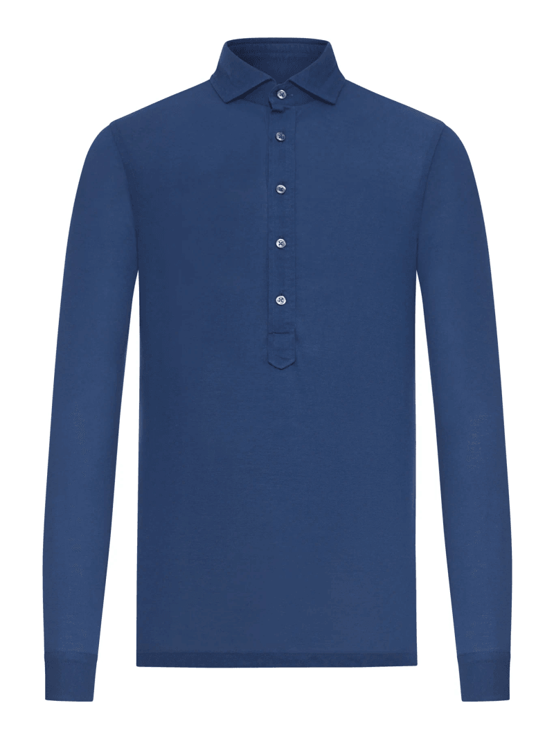 LONG-SLEEVED POLO SHIRT IN LIGHTWEIGHT COTTON - Nome G - Man