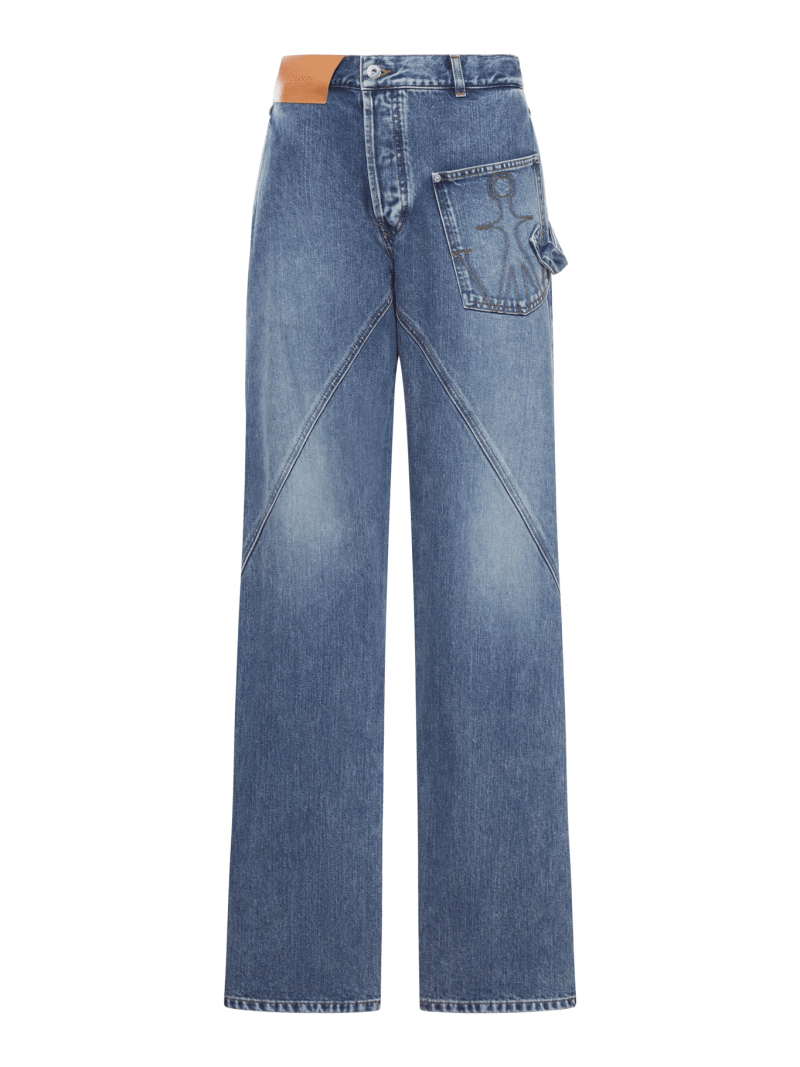 WORKWEAR JEANS WITH OFF-CENTRALIZED CLOSURE - J. w.anderson - Woman