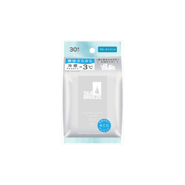 Shiseido - Sea Breeze Face & Body Ice Sheet - 30 sheets - Frozen Mint