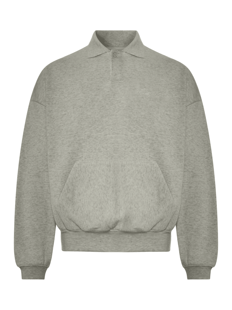90`S POLO SWEATSHIRT IN COTTON BLEND - Fear Of God Essentials - Man
