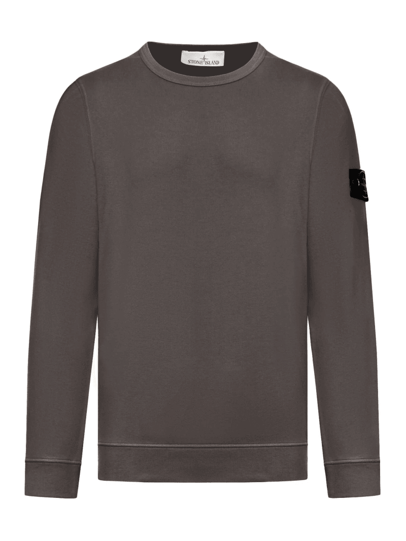 CREWNECK SWEATSHIRT WITH COMPASS LOGO - Stone Island - Man