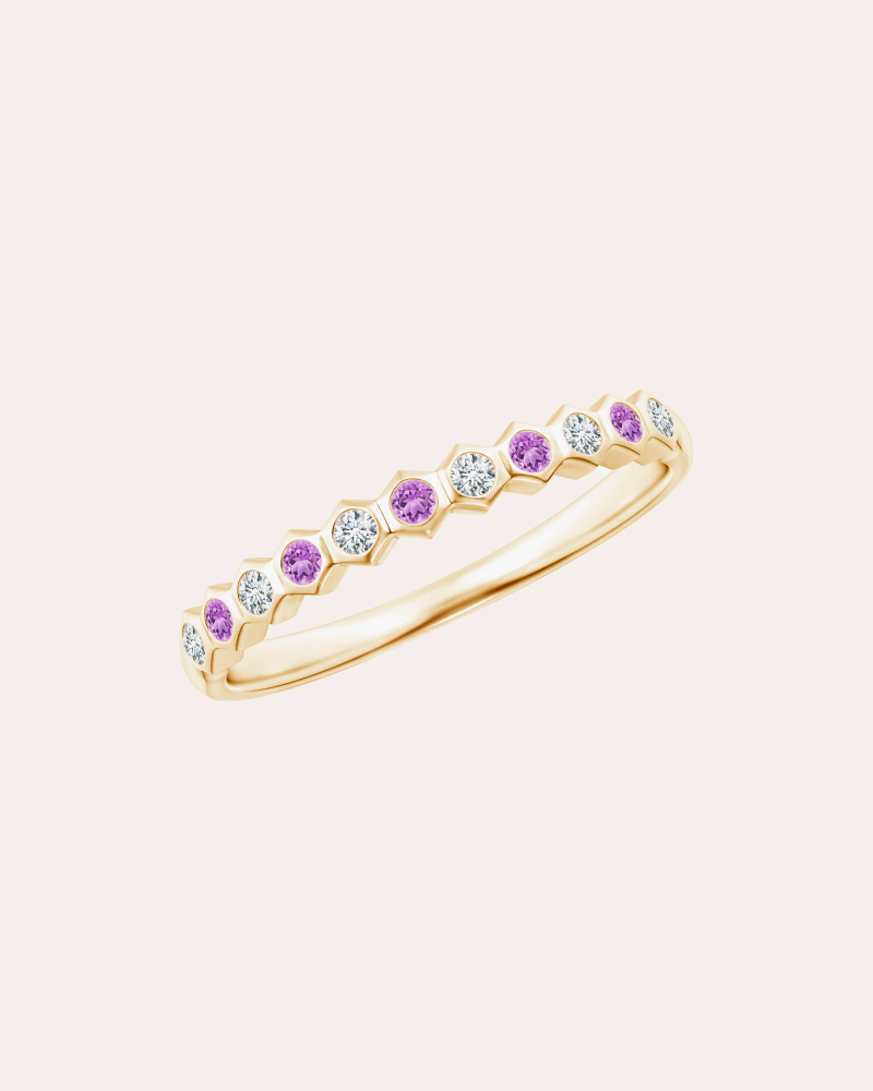 Natori Women's Amethyst & Diamond 14k Gold Ring