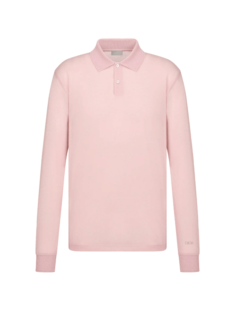 LONG SLEEVED POLO SHIRT WITH COMFORTABLE FIT - Christian Dior - Man
