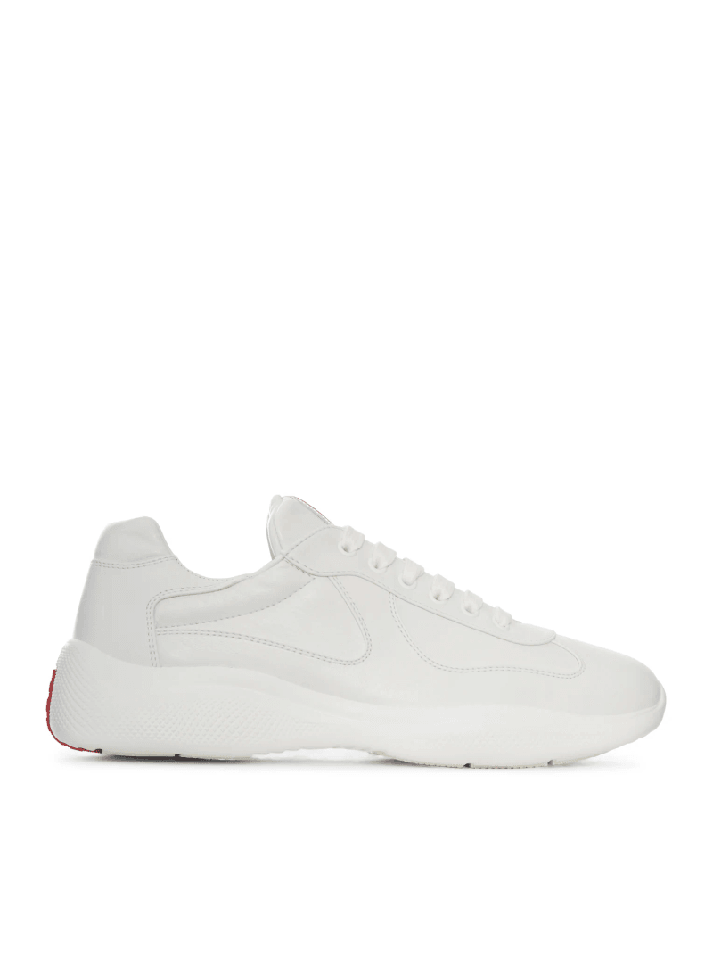 AMERICA`S CUP LEATHER SNEAKERS - Prada - Man