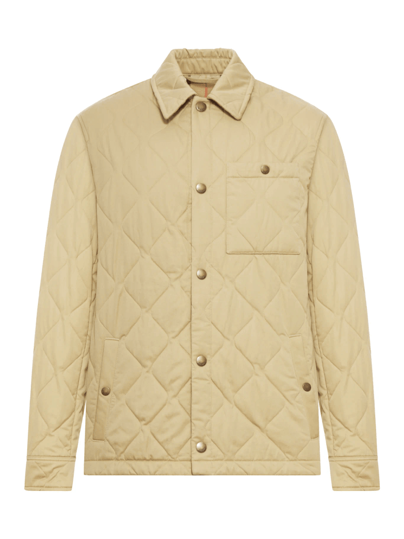 QUILTED GABARDINE OVERSHIRT - Burberry - Man