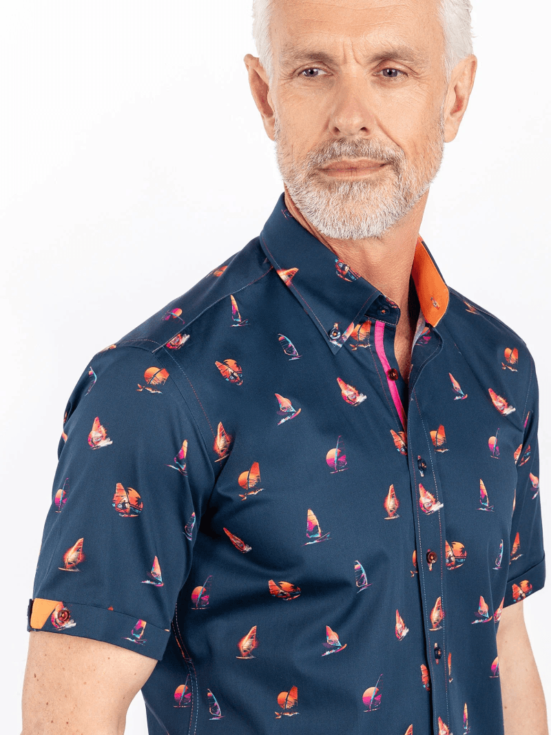 WINDSURF PRINTED SHORT SLEEVE