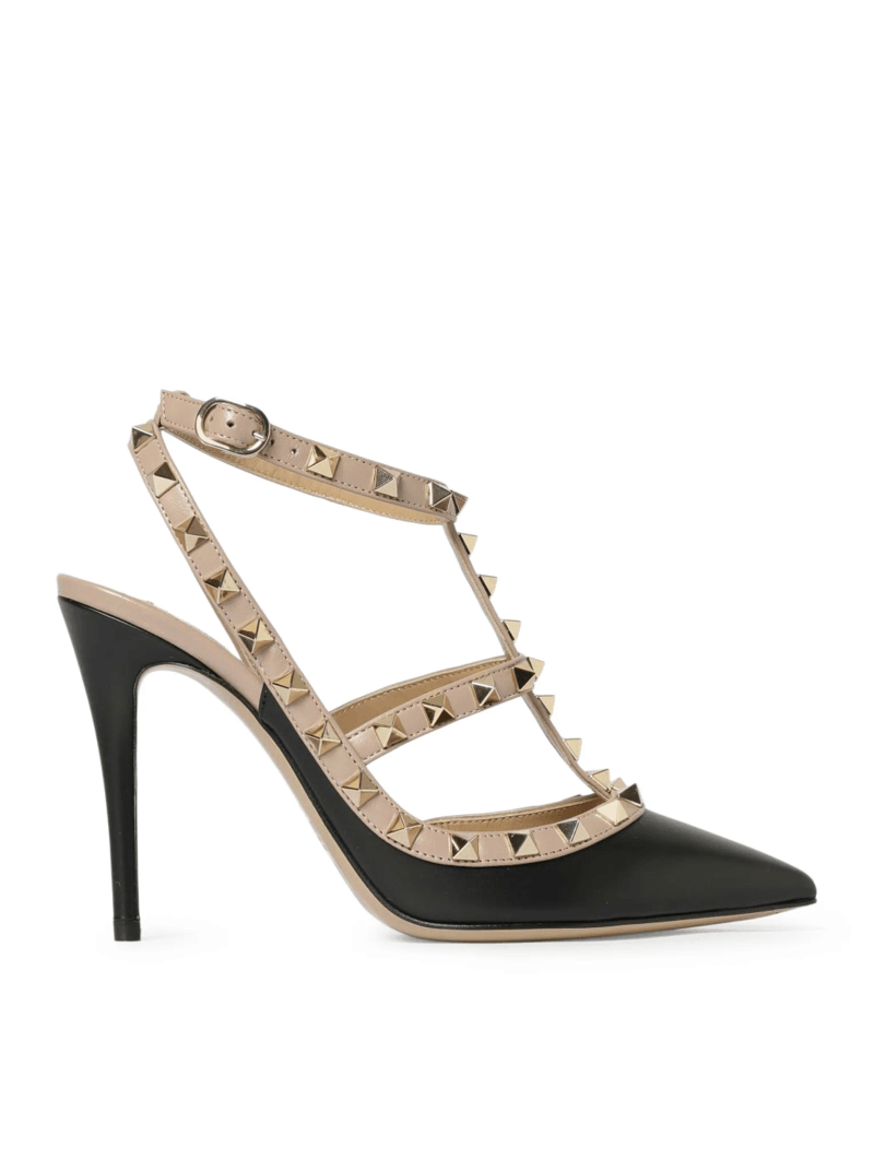 ROCKSTUD LEATHER PUMPS - Valentino Garavani - Woman