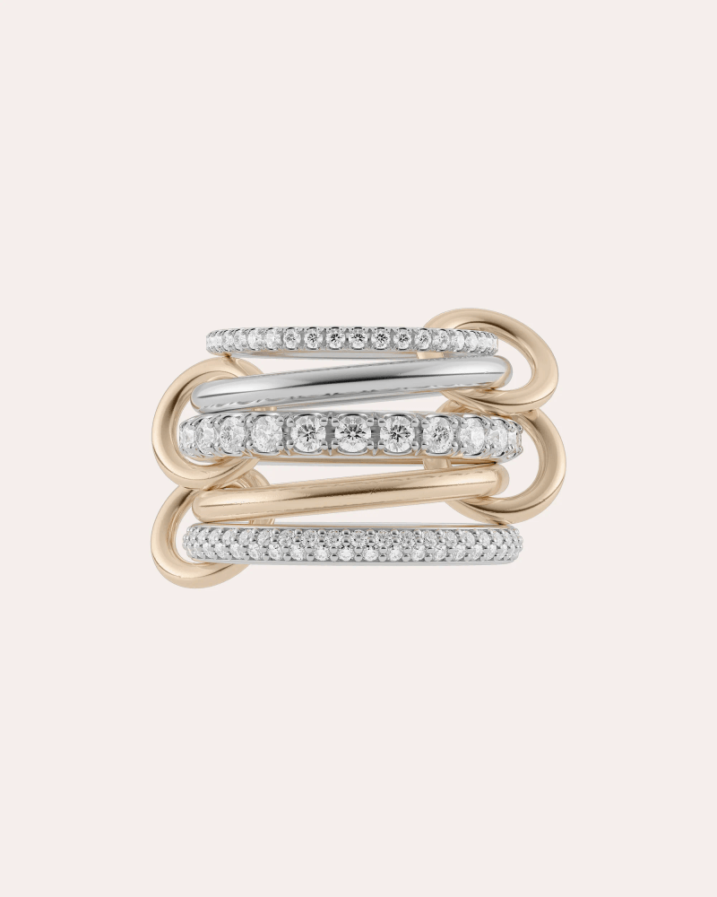 Spinelli Kilcollin Women's Diamond & 18k Gold Two-Tone Leyla Ring