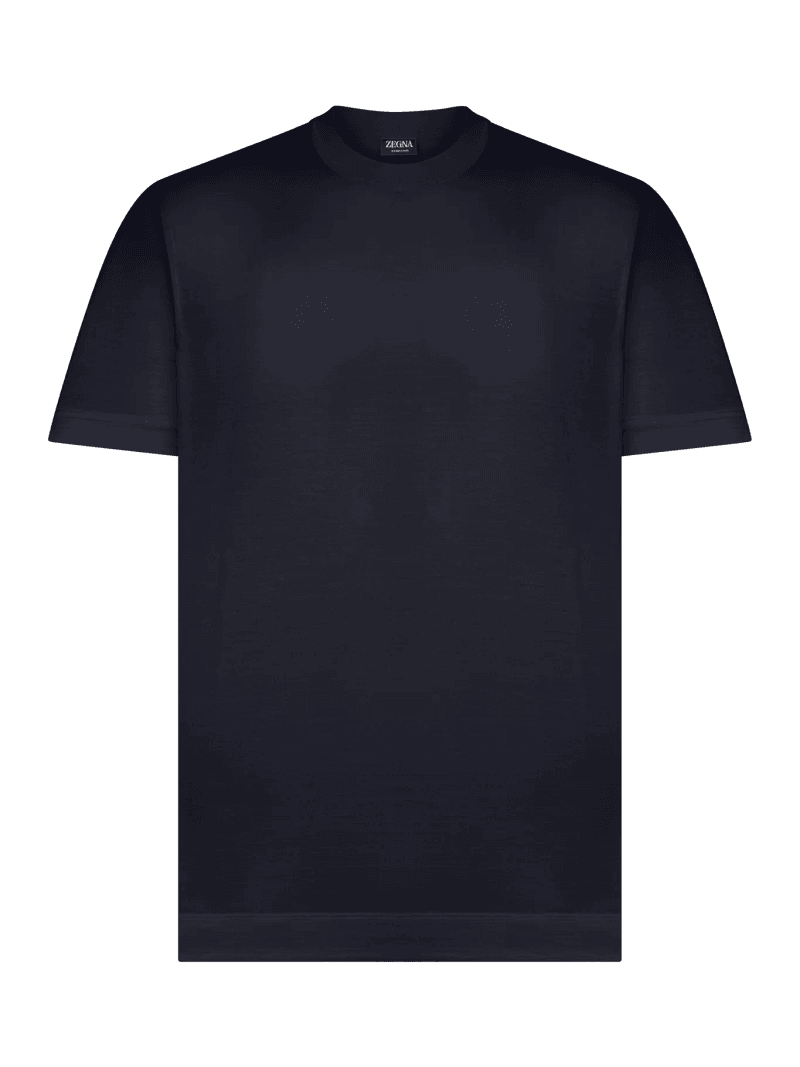 CREW NECK T-SHIRT IN SILK BLEND - Zegna - Man