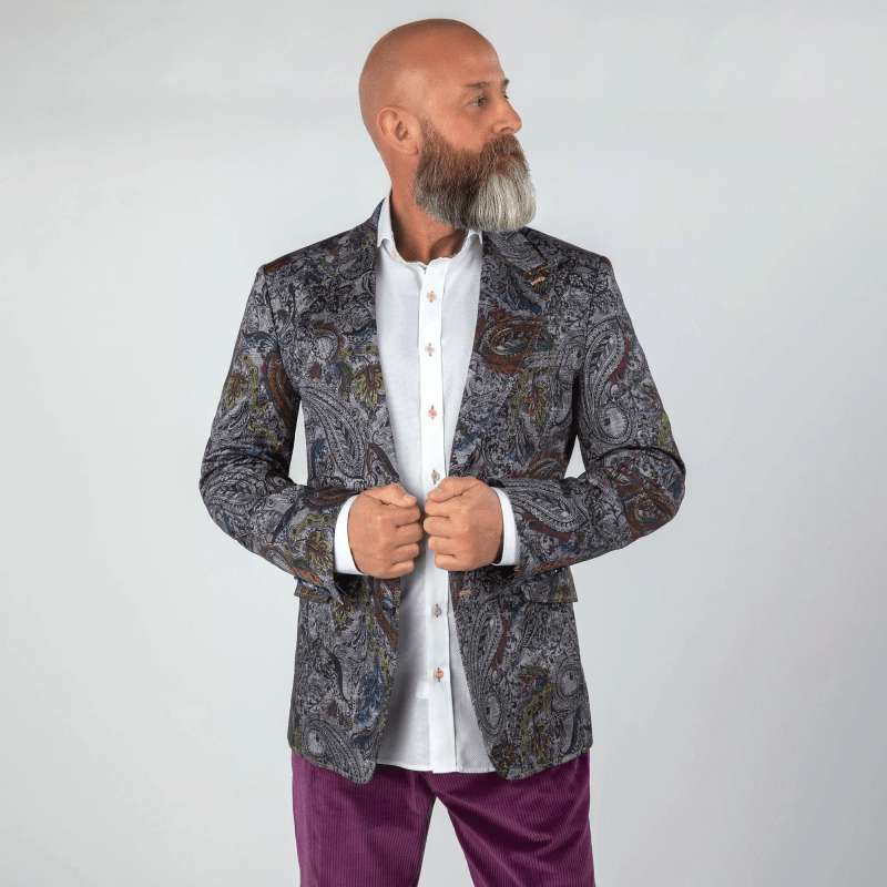 PAISLEY PRINTED JACKET