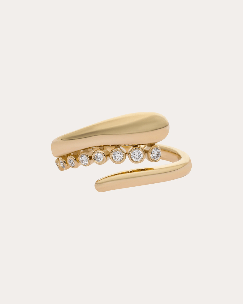 Preeti Sandhu Women's Diamond & 14k Gold Ethereal Venetian Ring in Gold, Diamonds