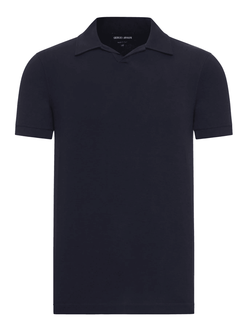 SHORT-SLEEVED POLO SHIRT IN TECHNICAL FABRIC - Giorgio Armani - Man