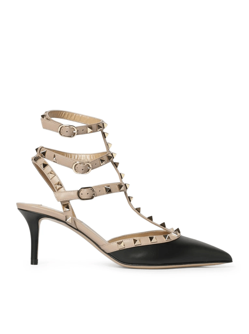 ROCKSTUD LEATHER PUMPS - Valentino Garavani - Woman
