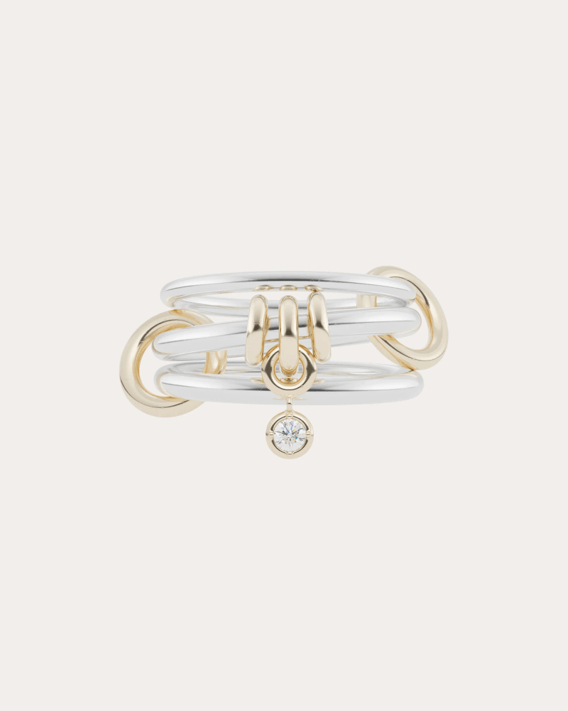 Spinelli Kilcollin Women's Diamond & 18k Gold Two-Tone Piera Ring in Sterling Silver