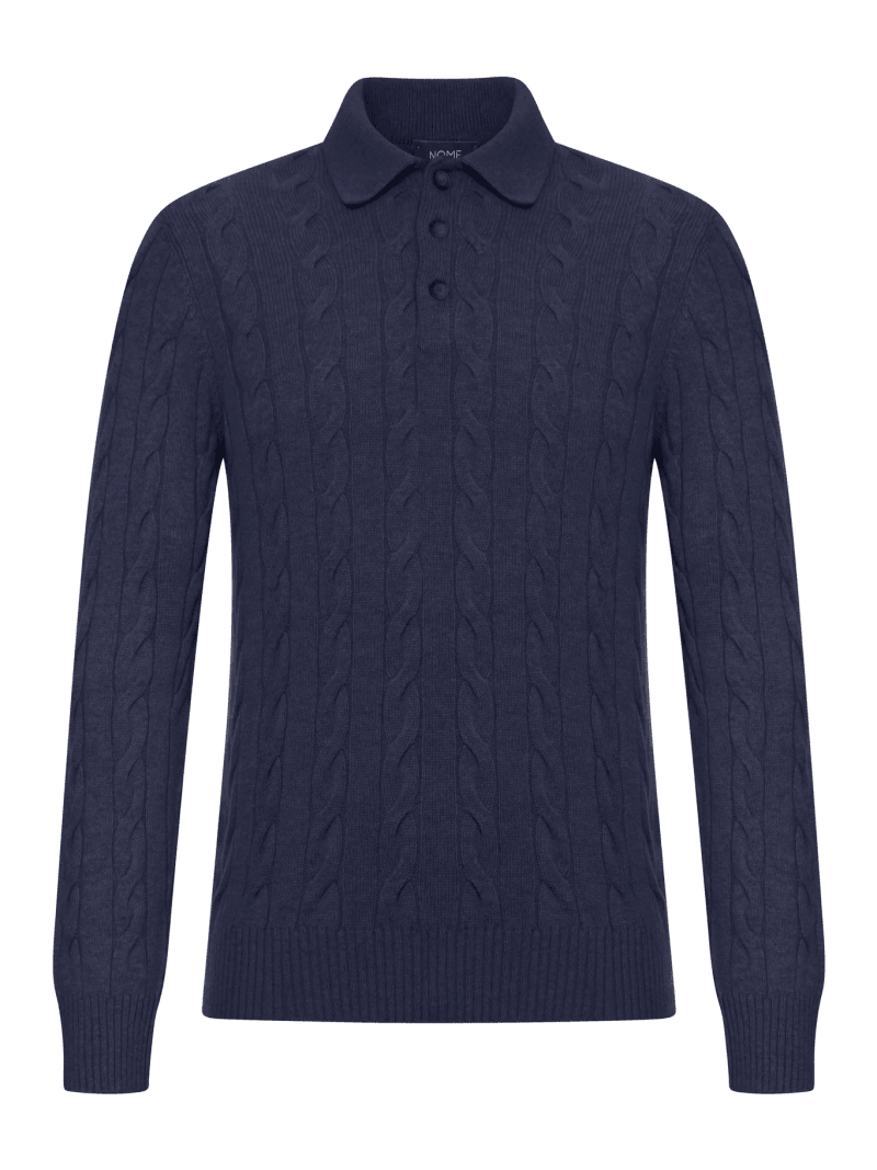 POLO SHIRT WITH WOVEN PATTERN - Nome G - Man
