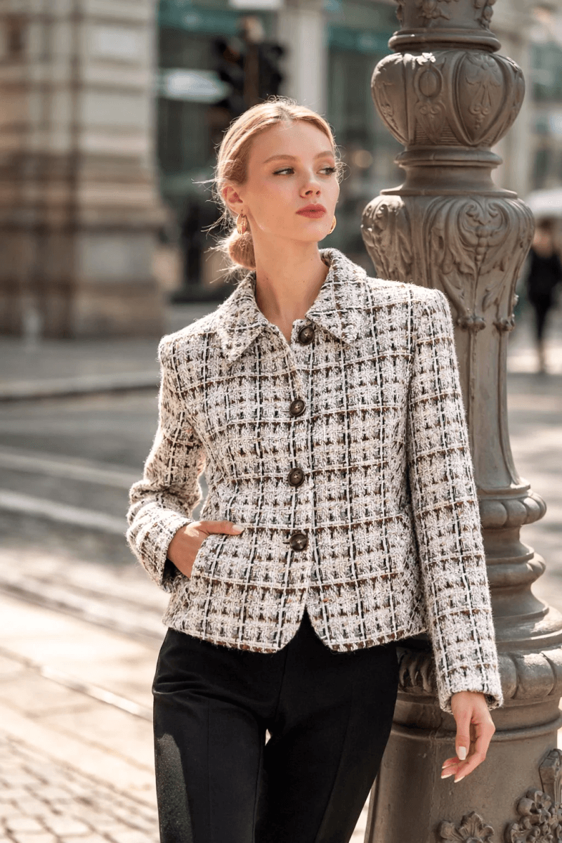 Gaâla Paris Manteau court en laine Mélanie