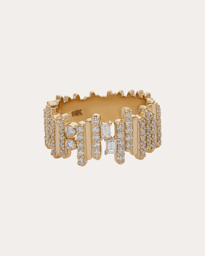 Preeti Sandhu Women's Diamond & 14k Gold Ethereal Cascade Ring in Gold, Diamonds
