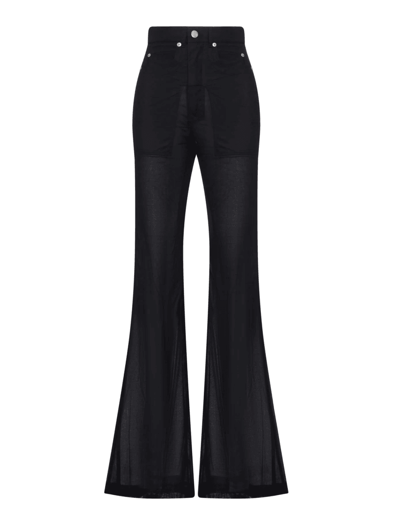 BOLAN BOOTCUT SEMI-TRANSPARENT PANTS - Rick Owens - Woman