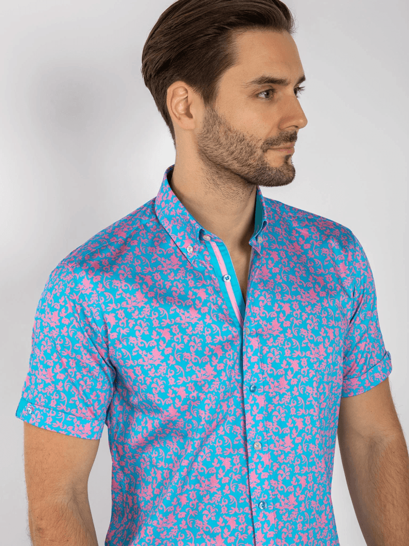 SILHOUETTE ORNAMENTS SHORT SLEEVE SHIRT